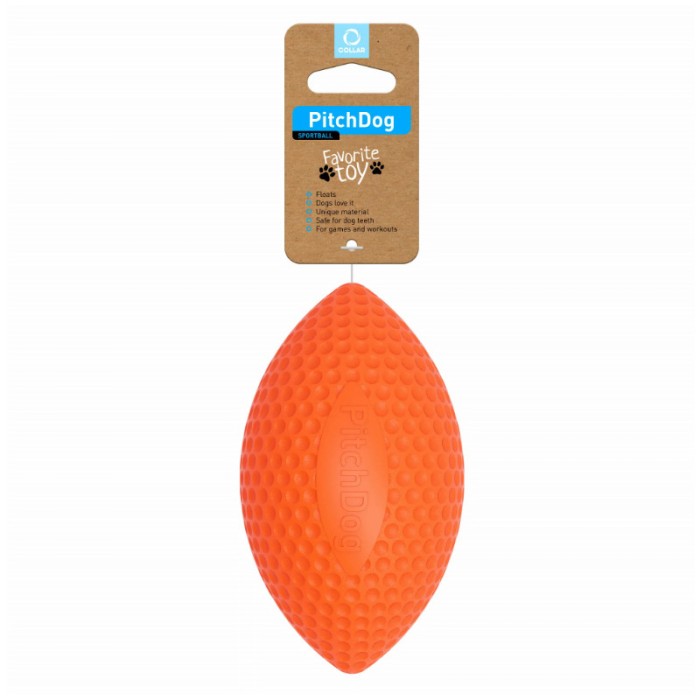 PitchDog, Minge pentru caini, diametru 9cm, portocalie