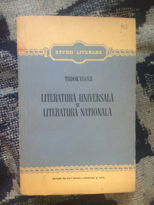 h6 Tudor Vianu - Literatura universala si literatura nationala