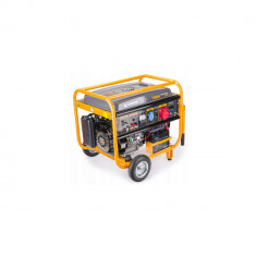 Generator curent electric 7500 W, 7.5 KW, 220 V, 380 V Pornire la Cheie, Automata, Roti si Manere, Stabilizator de tensiune (AVR), monofazat, Trifazat