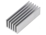 Radiator aluminiu extrudat cu aripioare 50x21x14mm