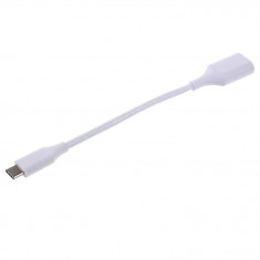 Cablu OTG USB 3.1 USB Type-C to USB A 18 cm Flippy, Alb
