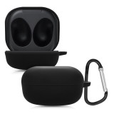 Husa pentru casti Samsung Galaxy Buds 2/Galaxy Buds Live, Kwmobile, Negru, Silicon, 53367.01