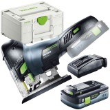 Festool PSC 420 EB - Fierastrau pendular valiza speciala + Acumulator Li-Ion 18 V 4 Ah + Incarcator