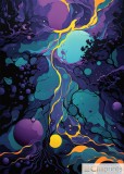 Tablou &bdquo;Stellar Roots&rdquo; - Print Digital - P&acirc;nză Bumbac 100% pe Șasiu din lemn