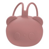 Cumpara ieftin Suport pentru suzeta din silicon, AppeKids, The Little Bear - Old Rose