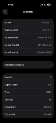 V&amp;acirc;nd IPHONE 16PRO 128 foto