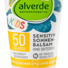 Alverde Naturkosmetik Balsam protecție solară pentru copii FPS50, 150 ml