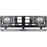 Set 2 bucati, suport numar inmatriculare argintiu DAF II