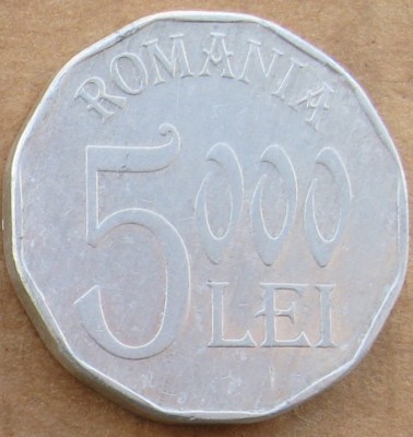 5000 lei Anul 2002 foto