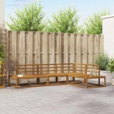 vidaXL Set de canapele de exterior 4 Bucată natural 3368132