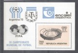 Argentina 1978 Sport FIFA Soccer Footbal perf. sheet Mi.B20 MNH M.208, Nestampilat