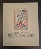 Cehoslovacia MNH 1966 - 100 de ani opera Berdrich Smetana compozitor - colita