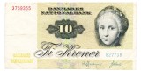 Danemarca 10 Kroner 1972 P-48b Seria 3759355