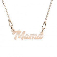 Mommy - Colier personalizat din argint 925 placat cu aur roz - Mama