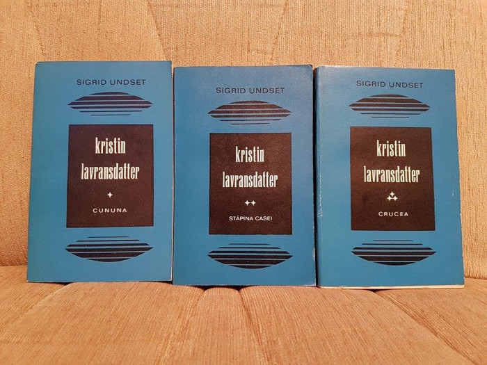 KRISTIN LAVRANSDATTER-SIGRID UNDSET (3 VOL)