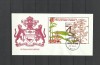 GUYANA 1991 FAUNA INSECTE FLUTURI SUPRATIPAR RED OVP LION SCOUTING FDC, Nestampilat