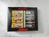 Set Machete Schuco Piccolo Shell Edition &ndash; Set 3 Mașinuțe cu Cutii Originale