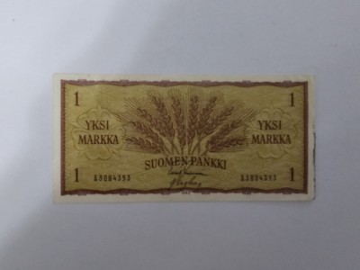 Finlanda 1 Markka 1963 foto