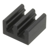 Radiator extrudat, aluminiu, 10x10x6mm, neagra, FISCHER ELEKTRONIK, ICKSMDO10SA, T136934