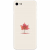 Husa silicon pentru Apple Iphone 5 / 5S / SE, Autumn Tree Leaf Shape Illustration