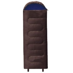 Sac de dormit tip mumie, cu geanta de transport, 220x80cm, 0-15grade, maro Household NewTrend