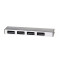 Hub LDNIO DL-H1 High Speed Super Slim cu 4 porturi USB 2.0 si cablu Micro USB, argintiu