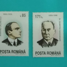 TIMBRE ROMANIA 1993 L.P. 1325 ANIVERSARI COMEMORARI SERIE SIMPLA MNH