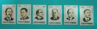 TIMBRE ROMANIA 1993 L.P. 1325 ANIVERSARI COMEMORARI SERIE SIMPLA MNH foto