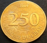 Moneda exotica 250 LIVRE(S) - LIBAN, anul 2009 * cod 73