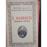 C. NEGRUZZI - FRAGMENTE ISTORICE