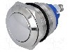 Intrerupator anti-vandalism, OFF-(ON), &Oslash;19mm, ONPOW - GQ19B-10/S
