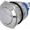 Intrerupator anti-vandalism, OFF-(ON), &Oslash;19mm, ONPOW - GQ19B-10/S