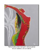 Cumpara ieftin Tablou pictat manual, Muza (1), stilizat - 60x50cm pictura ulei pe panza