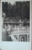 Carte postala, Sinaia, Terasa Castel Peles, perioada interbelica