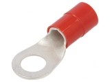 V&acirc;rf Inelar M12 Crimpat pe Cablu Izolat Roșu 13mm 35mm2