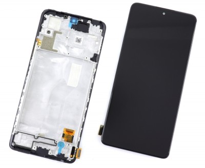 Display Xiaomi Redmi Note 10 Pro OLED cu Rama Black Negru foto