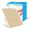 Intrerupator smart touch, WiFi, Sticla securizata, iUni 4G, 10A, Control vocal, Smart Life / Tuya, LED, Gold
