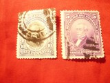 2 Timbre Ecuador 1907 - Personalitati - stampilate