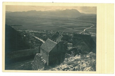 5218 - RASNOV, Brasov, Cetatea, Romania - old postcard, real PHOTO - unused foto
