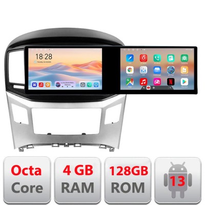Navigatie Hyundai H1 Starex 2016- Kit-h1 Edotec 2 ecrane 8 core 4+128 21.6 inch Incell android Wifi 5Ghz gps internet CarStore Technology foto
