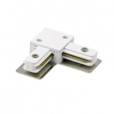 Set Conector pentru Sina Techstar&reg; RailRacks, Monofazata, Tip L, Forma L, Alb