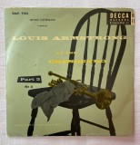 Disc vinil englezesc DECCA Records LOUIS ARMSTRONG At the crescendo 1955