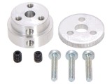 Kit de fixare a roții cu adaptor și șuruburi pentru ax cu crestătură D