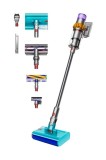 Aspirator Profesional Uscat/Umed 660W, 240AW, Autonomie 60min, Filtrare Ciclonică, Baterie, Nickel/Galben, Multi-Suprafete