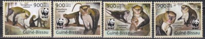 Guineea - Bissau 2013 - WWF - Maimuțe, MNH foto
