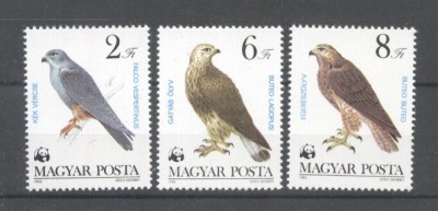 Hungary 1983 WWF Birds 3 values MNH U.134 foto