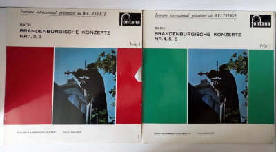 2xVinil Bach Concertele Brandenburgice 1, 2, 3 + 4, 5, 6 Basler Kammerorchester foto