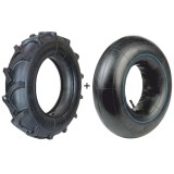 Set cauciuc si camera pentru roata motocultor, 400 - 10
