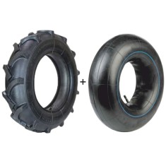 Set cauciuc si camera pentru roata motocultor, 400 - 10