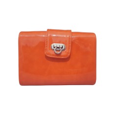 Geanta plic dama, Onore, portocaliu, piele ecologica, 16 x 6 x 11.5 cm, model uni foto